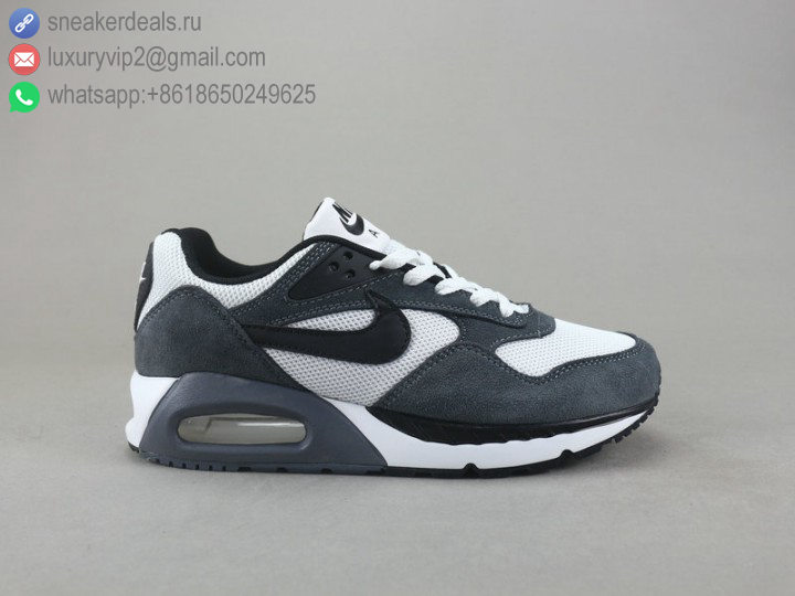 NIKE AIR MAX DIRECT GREY WHITE BLACK LEATHER MEN RUNNING SHOES